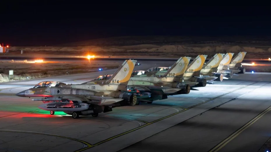 Israeli Air Force fighter jets participate in a preemptive attack on Iran in June 2025. Credit: IDF.