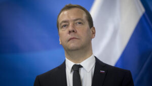 Dmitry Medvedev, during a visit to Israel in 2016. Photo by Yonatan Sindel/Flash90