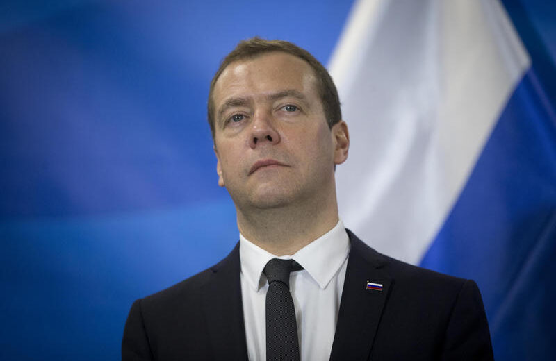Dmitry Medvedev, during a visit to Israel in 2016. Photo by Yonatan Sindel/Flash90