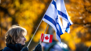 Hundreds of Canadians attend a rally calling for the release of the 240 peopleheld kidnapped by Hamas terrorists in Gaza, in Toronto, Canada. November 12, 2023. Photo by Doron Horowitz/Flash90