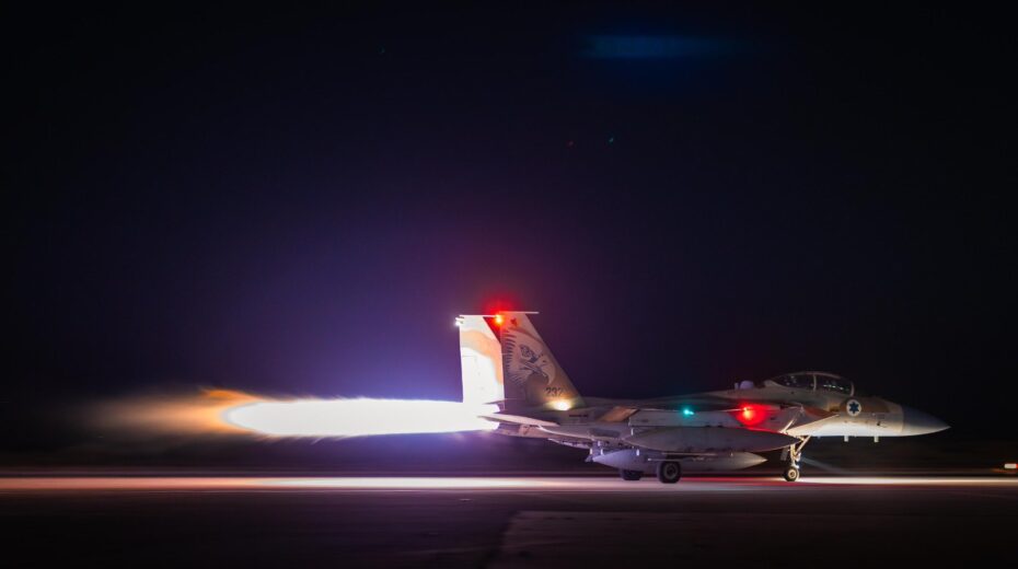 Israeli fighter jet en route to Tehran. Photo: IDF.