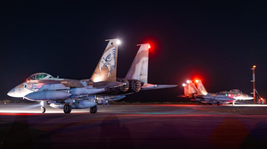 Forty IDF fighter jets attacked dozens of military targets in Tehran and other areas of Iran overnight. Photo: IDF.