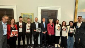 Relatives of hostages held by Hamas in Gaza meet with top US officials at the White House, June 3, 2025. Credit: Hostage and Missing Families Forum.