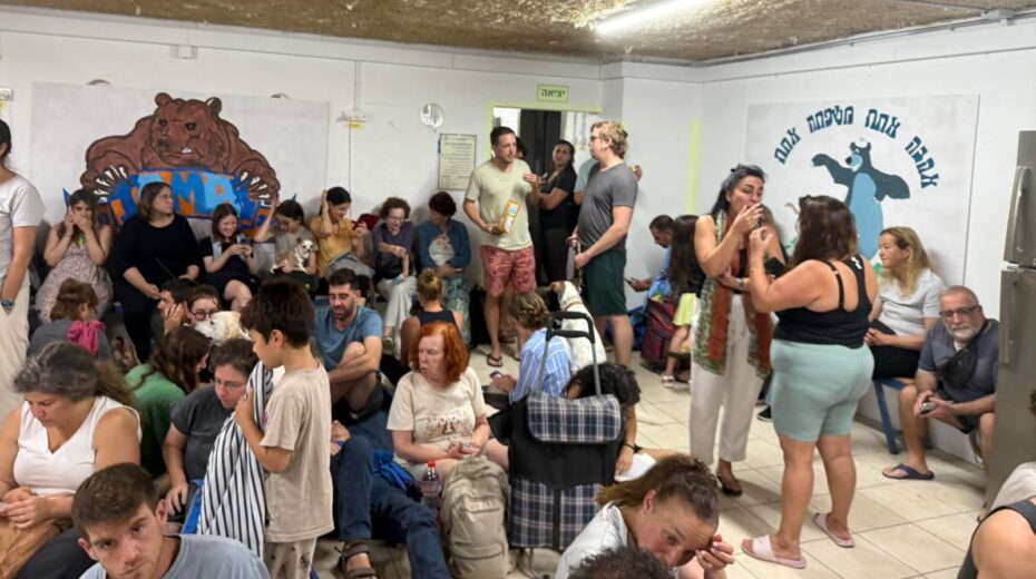 Public shelter in Tel Aviv. It's now a second home for our son. Photo: Dov Eilon.