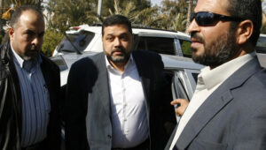Member of the Political Bureau of the Movement "Hamas" Osama Hamdan upon his arrival in the southern Gaza Strip town of Rafah through the border with Egypt on January 20, 2013. Photo by Abed Rahim Khatib / Flash90