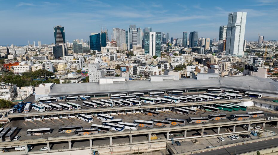 View of Tel Aviv's central bus station on January 11, 2023. Photo: Matanya Tausig/Flash90