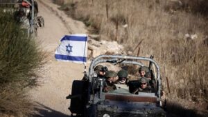 Israeli soldiers operating on the Syrian side of the border fence, Dec. 15, 2024. Photo by Jamal Awad/Flash90.