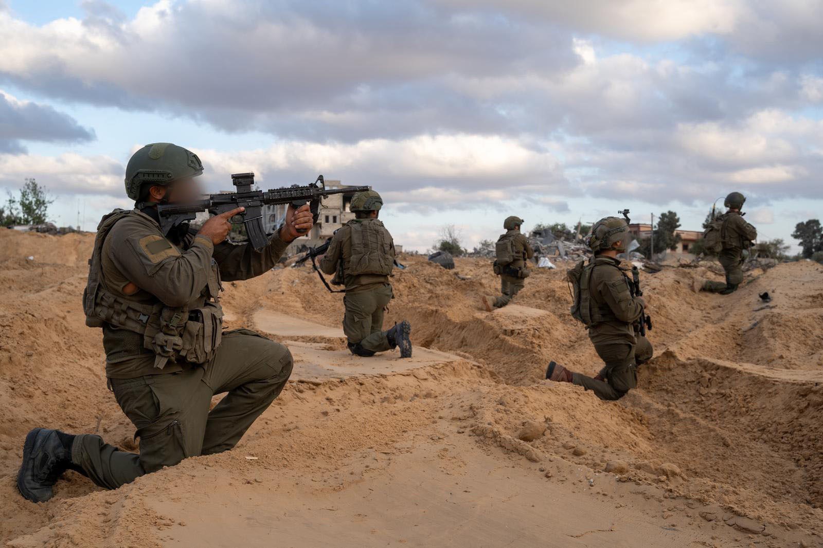 Israeli soldiers operating along the Morag Corridor in southern Gaza. Photo: IDF