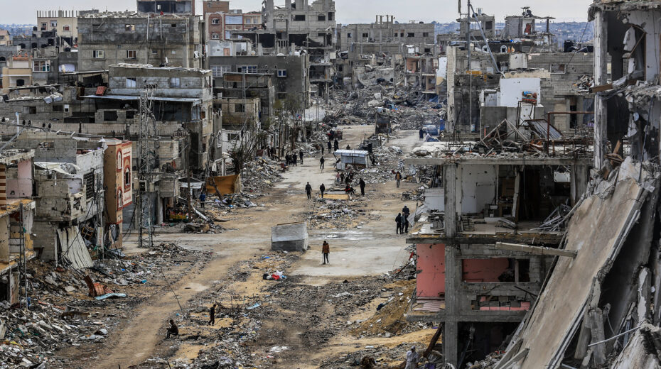 What remains of Gaza in 2025. Photo by Abed Rahim Khatib/Flash90