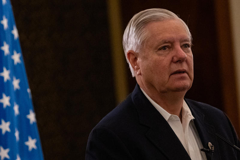 Illustration. US Senator Lindsey Graham at the King David hotel in Jerusalem, October 8, 2024. Photo by Oren Ben Hakoon/Flash90