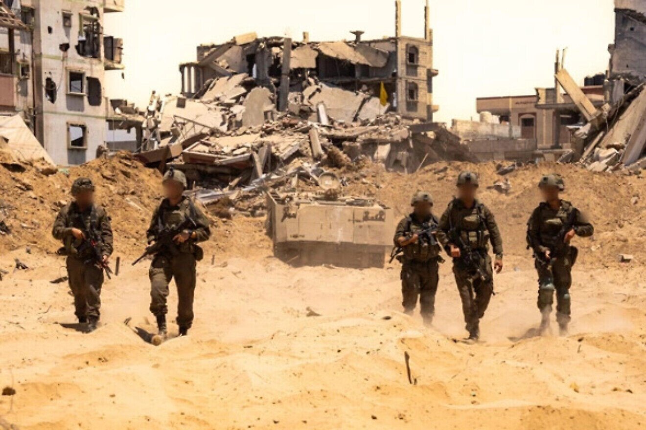 Israeli soldiers in Beit Hanoun, the northern Gaza Strip. Credit: IDF.