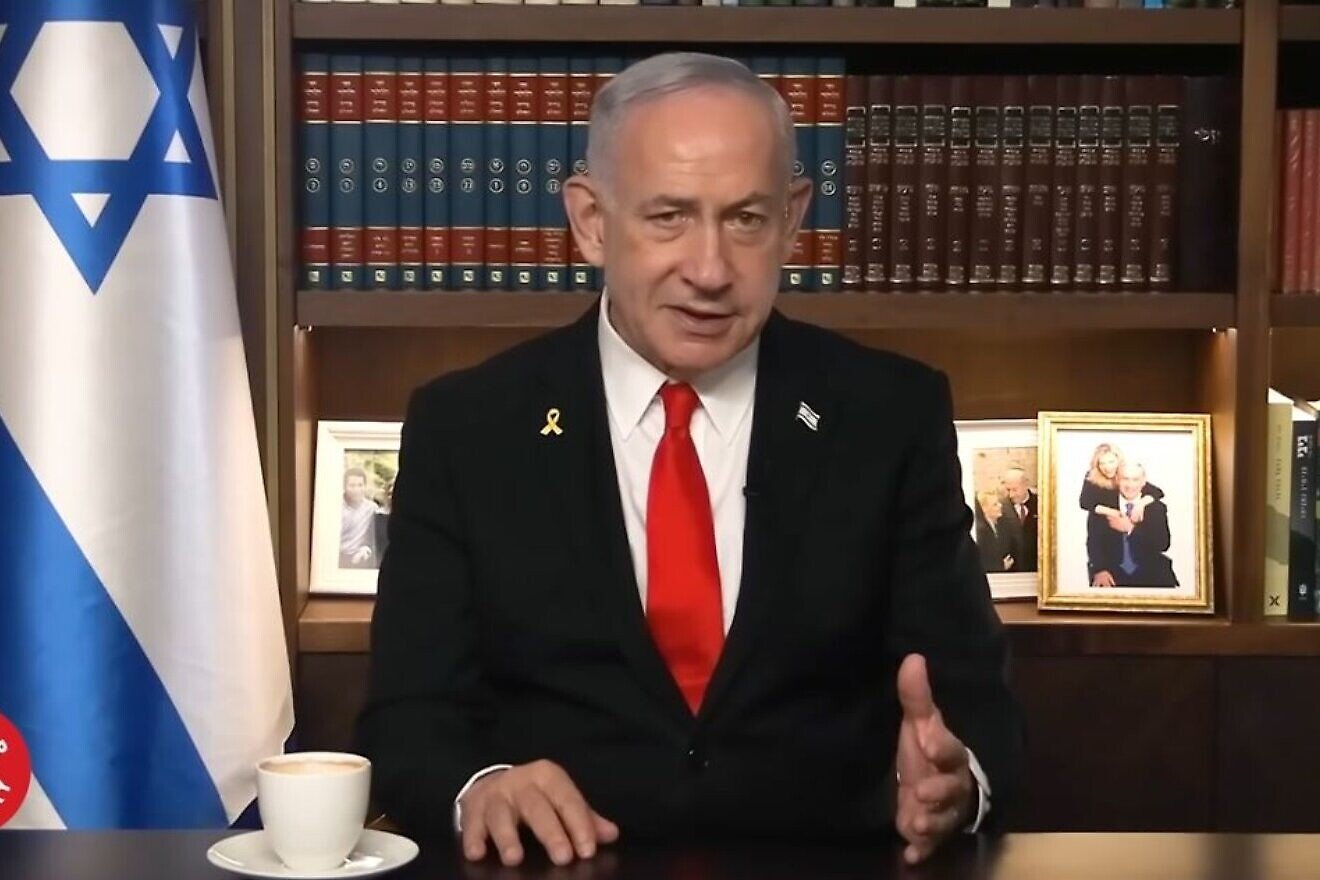 Israeli Prime Minister Benjamin Netanyahu appears on the British podcast show "Triggernometry," Aug. 20, 2025. Screenshot: Triggernometry/YouTube.
