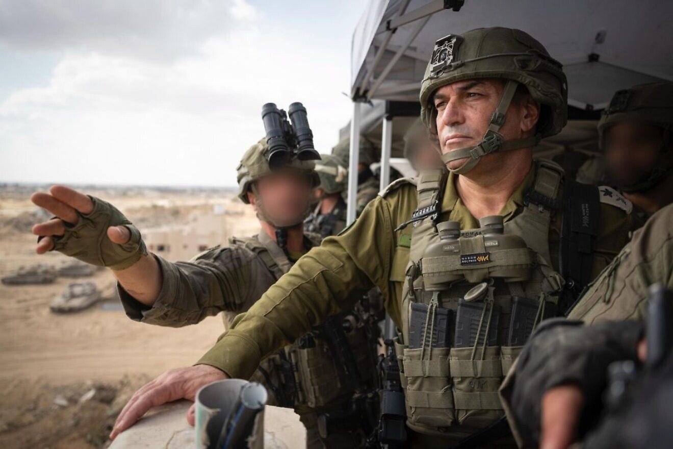 IDF Chief of Staff, Lt. Gen. Eyal Zamir in the Gaza Strip, Aug. 17, 2025. Credit: IDF.
