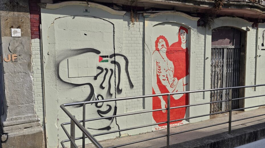 Political messages on the city walls – a first impression of Lisbon. Photo: Aviel Schneider