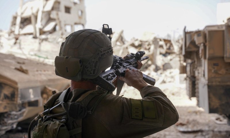Israeli troops operating on the northern outskirts of Gaza City. Photo: IDF Spokesman
