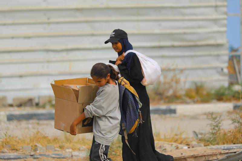 Typically in a "genocide," the side being accused doesn't go out of its way to feed the enemy population. Photo by Ali Hassan/Flash90