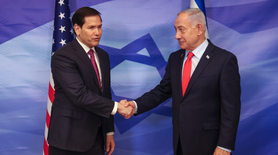 Rubio in Jerusalem – Washington pushes forward Trump peace plan US Secretary of State Marco Rubio and Israeli Prime Minister Benjamin Netanyahu in the Prime Minister's Office in Jerusalem, October 23, 2025. Photo: Oren Ben Hakoon/Flash90