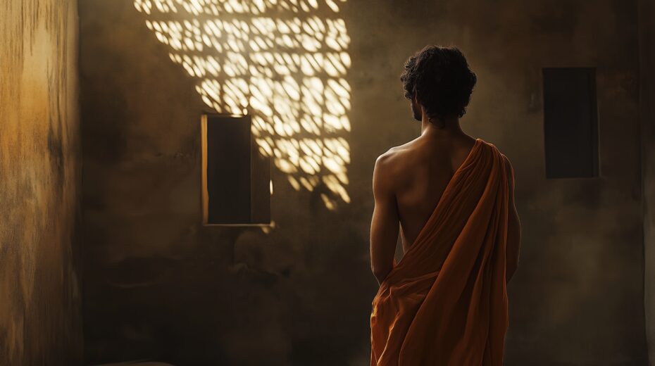 Joseph in prison. Image: Adobe Stock/AI generated