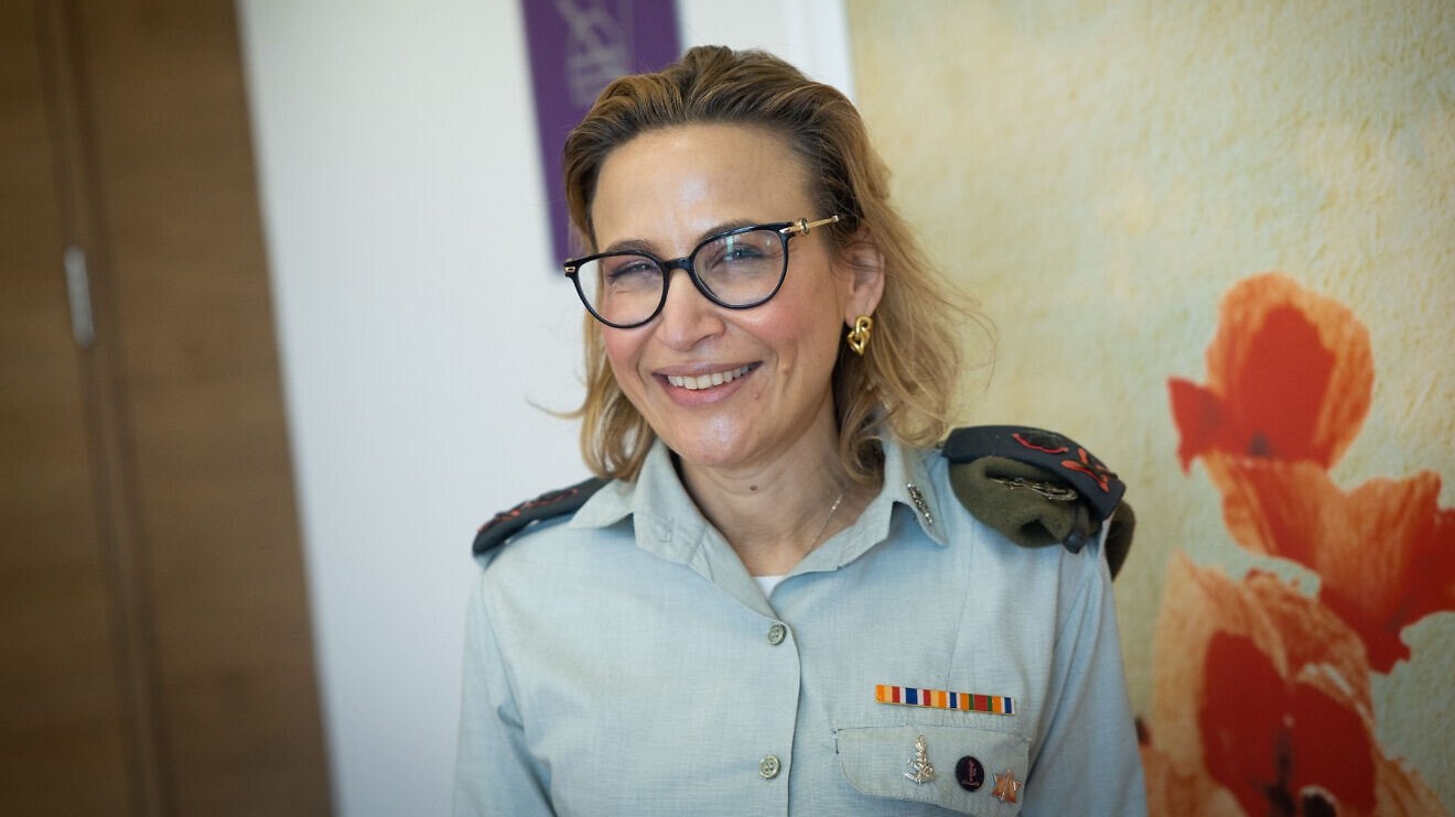 Israel Defense Forces Military Advocate General Brig. Gen. Yifat Tomer-Yerushalmi at a welcome ceremony for newly appointed Attorney General Gali Baharav-Miara in Jerusalem, Feb. 8, 2022. Photo by Yonatan Sindel/Flash90.