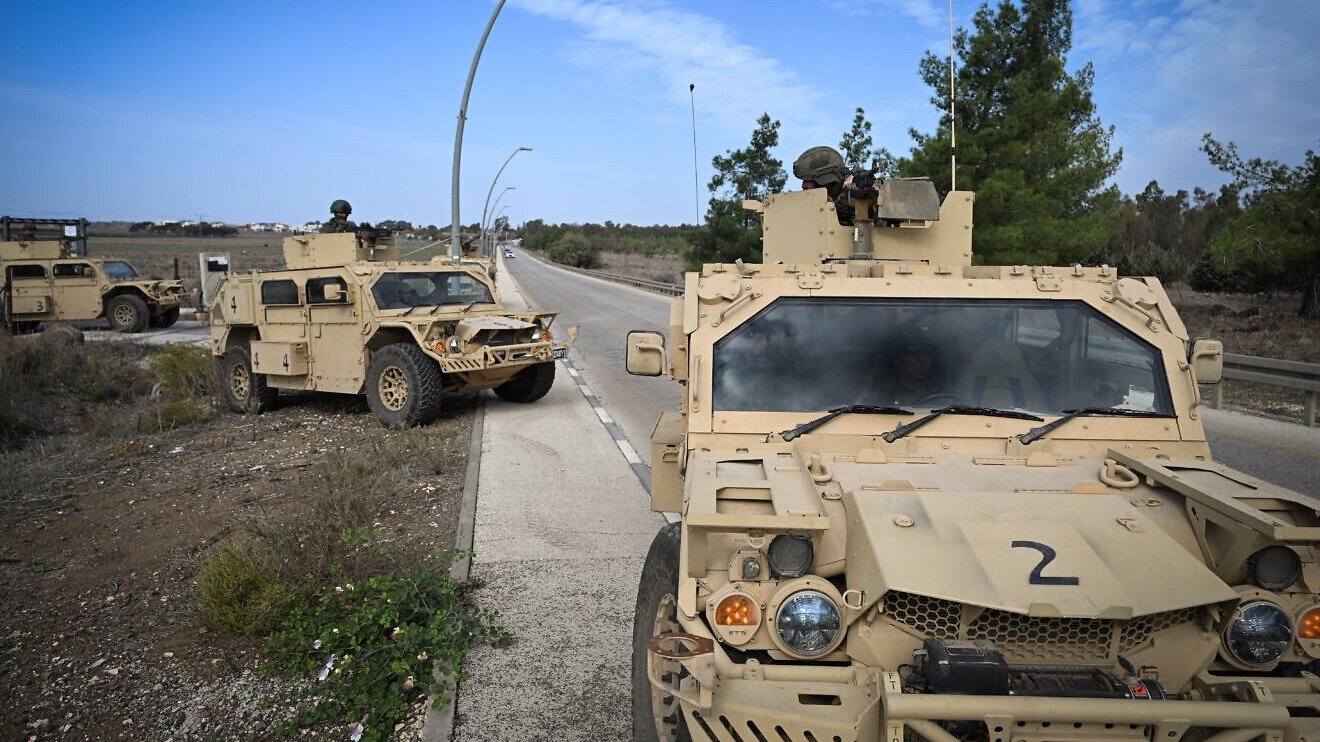 Reserve soldiers in the Israel Defense Forces take part in a military drill in northern Israel, along the border with Lebanon and Syria, Nov. 24, 2025. Photo by Michael Giladi/Flash90.