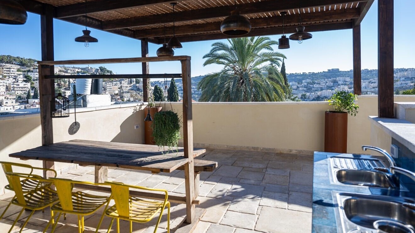 The view from a balcony at the new City of David Guest Units, Nov. 26, 2025. Photo by Matt Kaminsky/JNS.