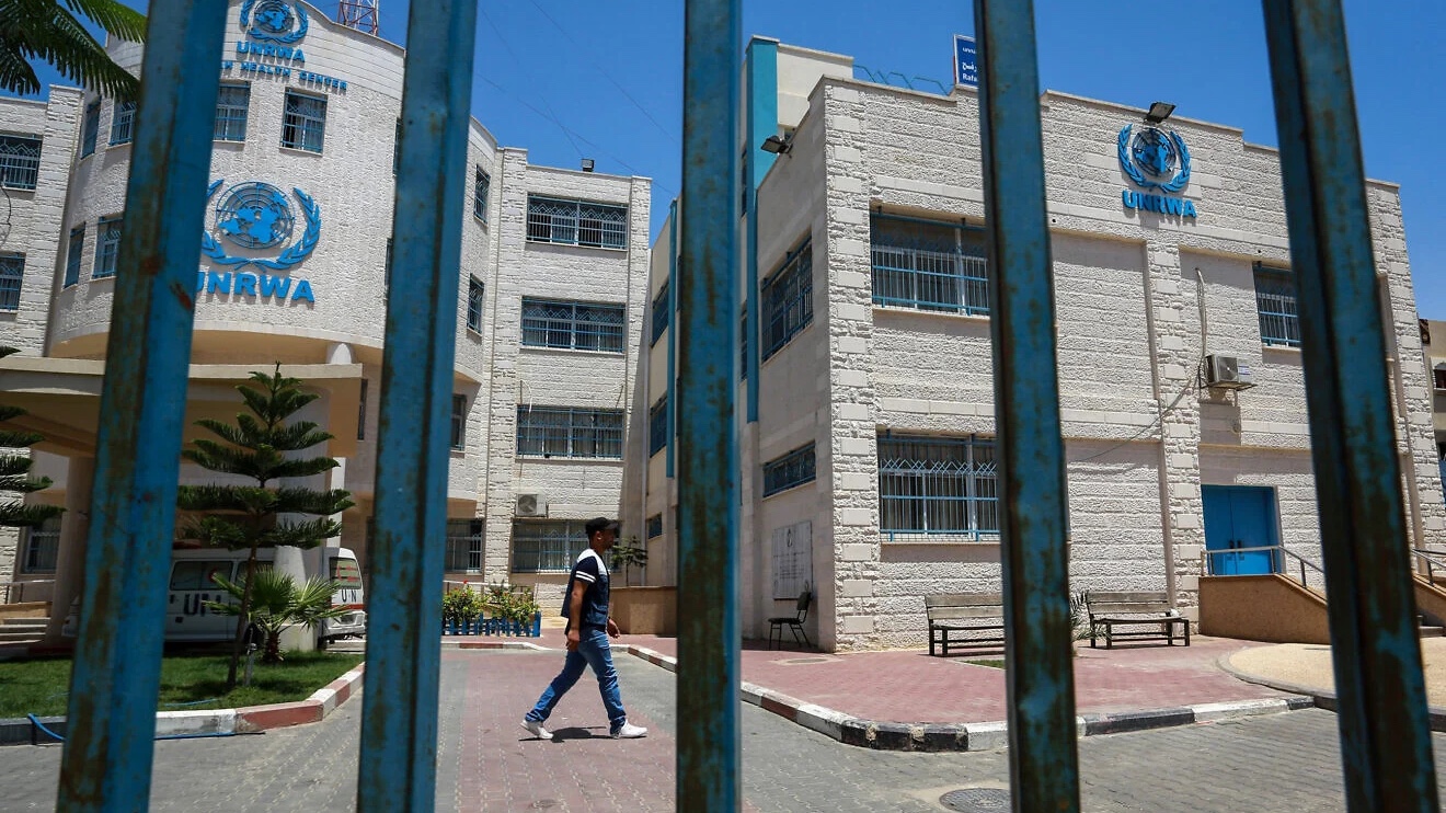 The United Nations Relief and Works Agency (UNRWA) building in Rafah in the southern Gaza Strip, July 26, 2018. Credit: Abed Rahim Khatib/Flash90.