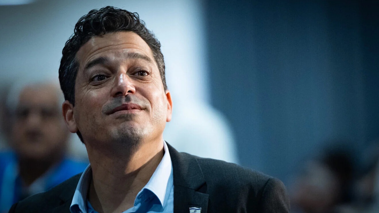 Amichai Chikli, the Israeli minister of diaspora affairs and combating antisemitism, attends a conference organized by his ministry at the International Convention Center in Jerusalem, March 27, 2025. Photo by Yonatan Sindel/Flash90.