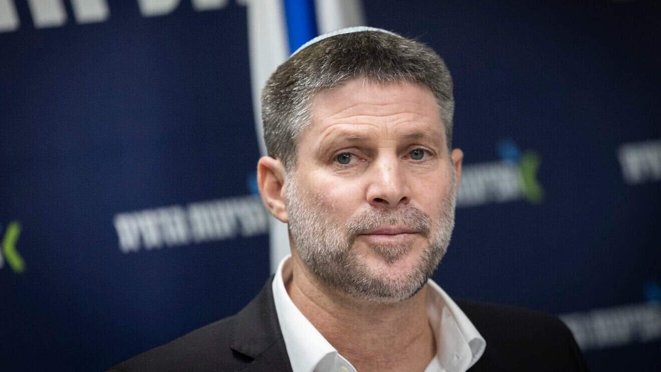 Israeli Finance Minister Bezalel Smotrich leads a faction meeting at the Knesset, the Israeli parliament in Jerusalem, Dec. 1, 2025. Photo by Chaim Goldberg/Flash90.