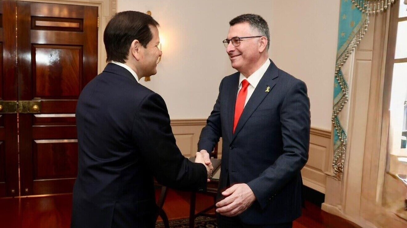 Israeli Foreign Minister Gideon Sa’ar meets with U.S. Secretary of State Marco Rubio in Washington on Dec. 10, 2025. Source: @GidonSaar/X.