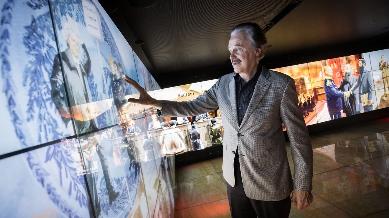 Portrait of Mike Evans, manager of the Friends of Zion Museum in Jerusalem, on May 16, 2017. Photo by Nati Shohat/Flash90.