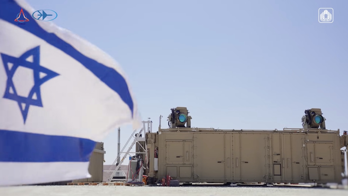 Israel's "Iron Beam" aerial defense system will soon go operational. YouTube screenshot