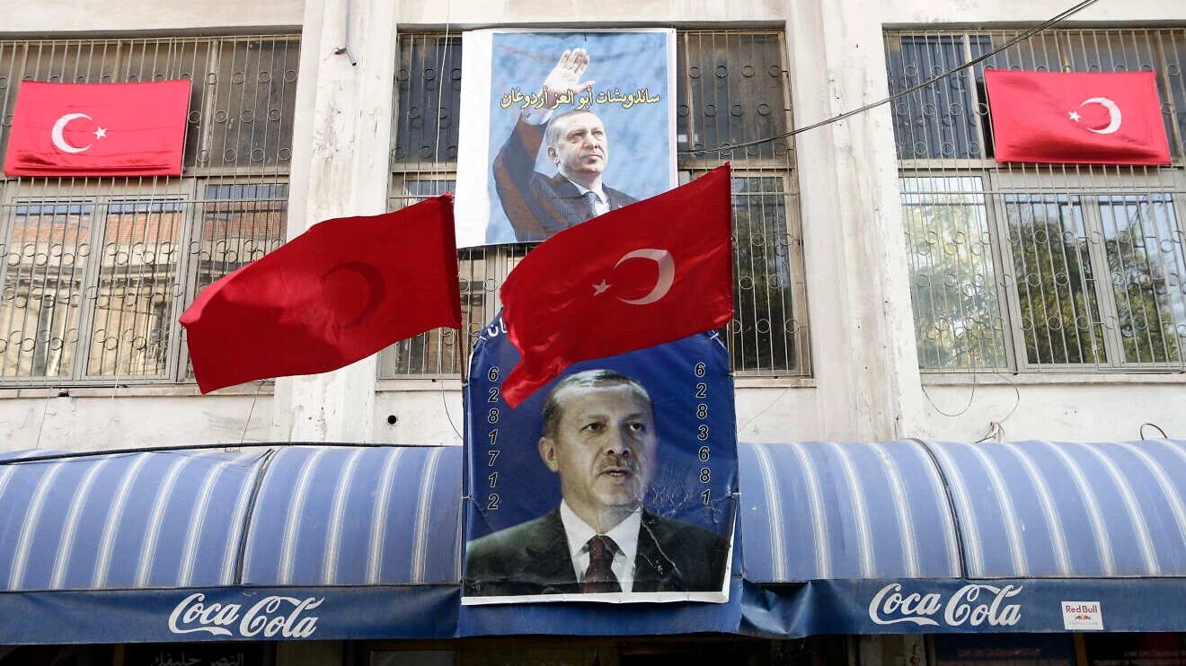 Posters of Turkish President Recep Tayyip Erdoğan hanging outside a kebab restaurant in Arab-dominated eastern Jerusalem, Oct. 26, 2011. Photo by Uri Lenz/Flash90.