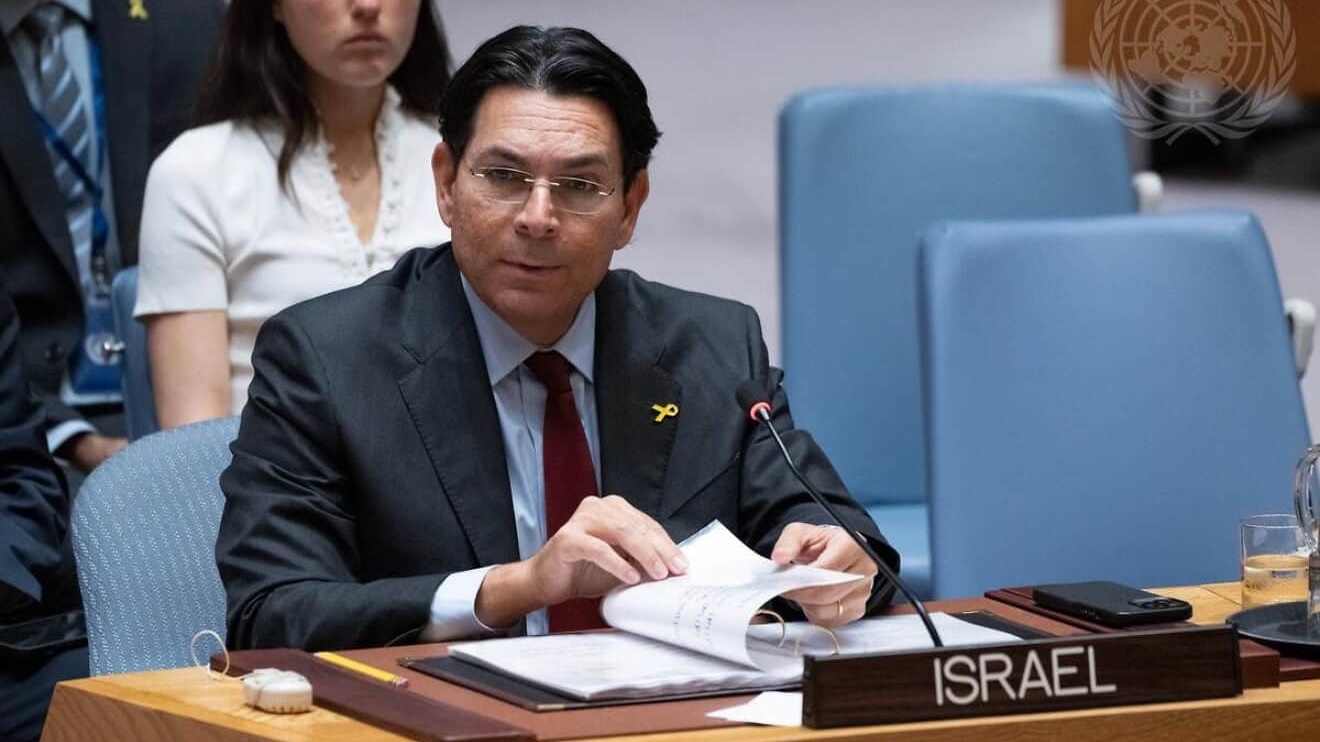 Danny Danon, the Israeli ambassador to the United Nations, addresses the UN Security Council meeting on the situation in the Middle East, including the Palestinian question, at the U.N. Headquarters in New York City, on Sept. 29, 2025. Credit: UN Photo/Evan Schneider.