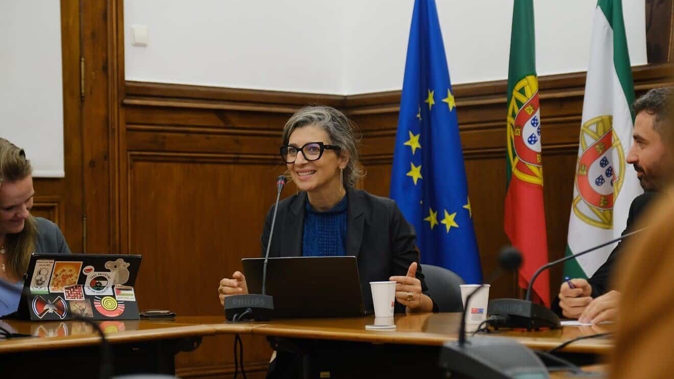 Francesca Albanese, the U.N. special rapporteur on the Palestinian territories, in Lisbon, Portugal, July 2024. Photo by Rafael Medeiros via Wikimedia Commons.