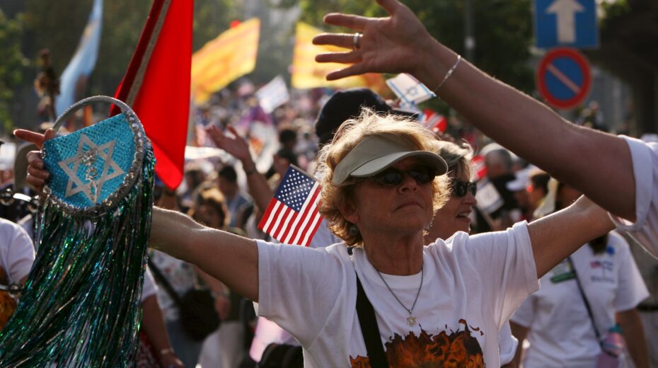 Evangelical Christians see the State of Israel as the fulfillment of biblical prophecy. Photo: Jim Hollander/EPA