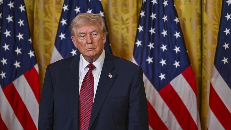 US President Donald Trump attends an event in the East Room of the White House in Washington, DC, on February 11, 2026. Photo by Arie Leib Abrams/Flash90
