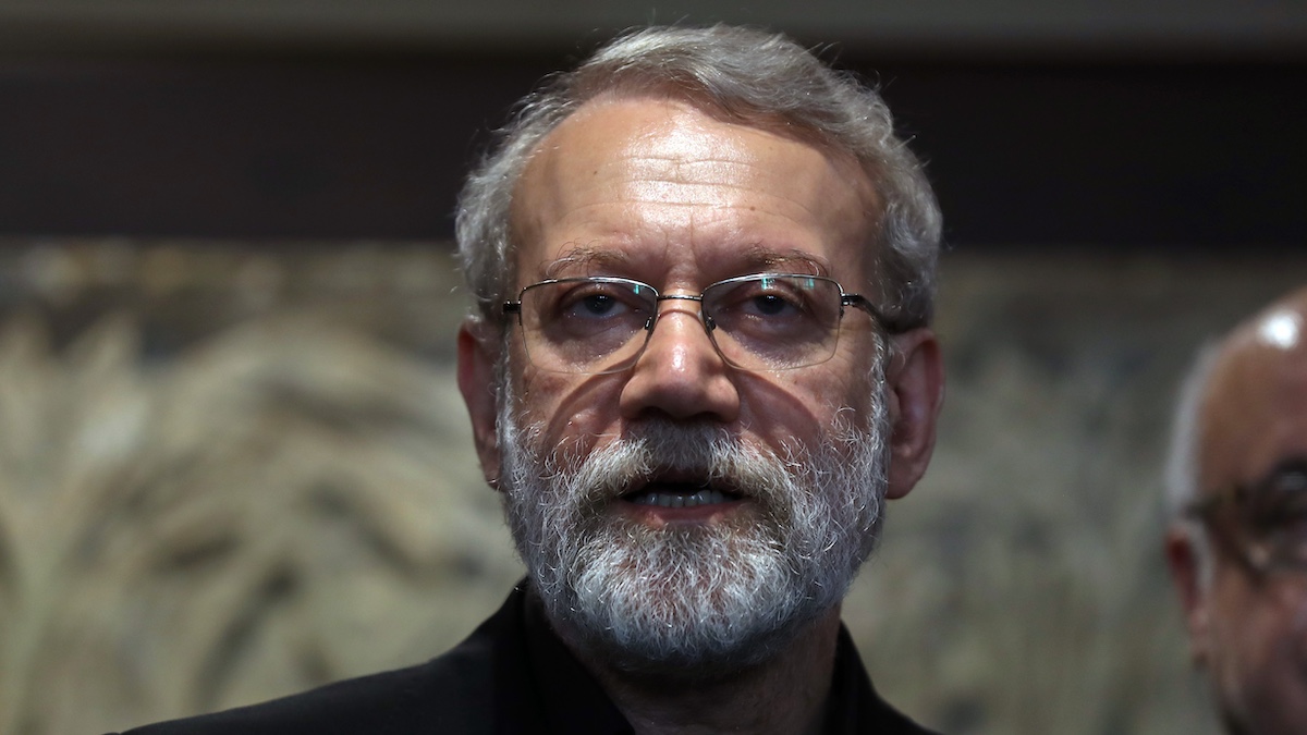 Iranian Supreme National Security Council head Ali Larijani. Photo by EPA/WAEL HAMZEH