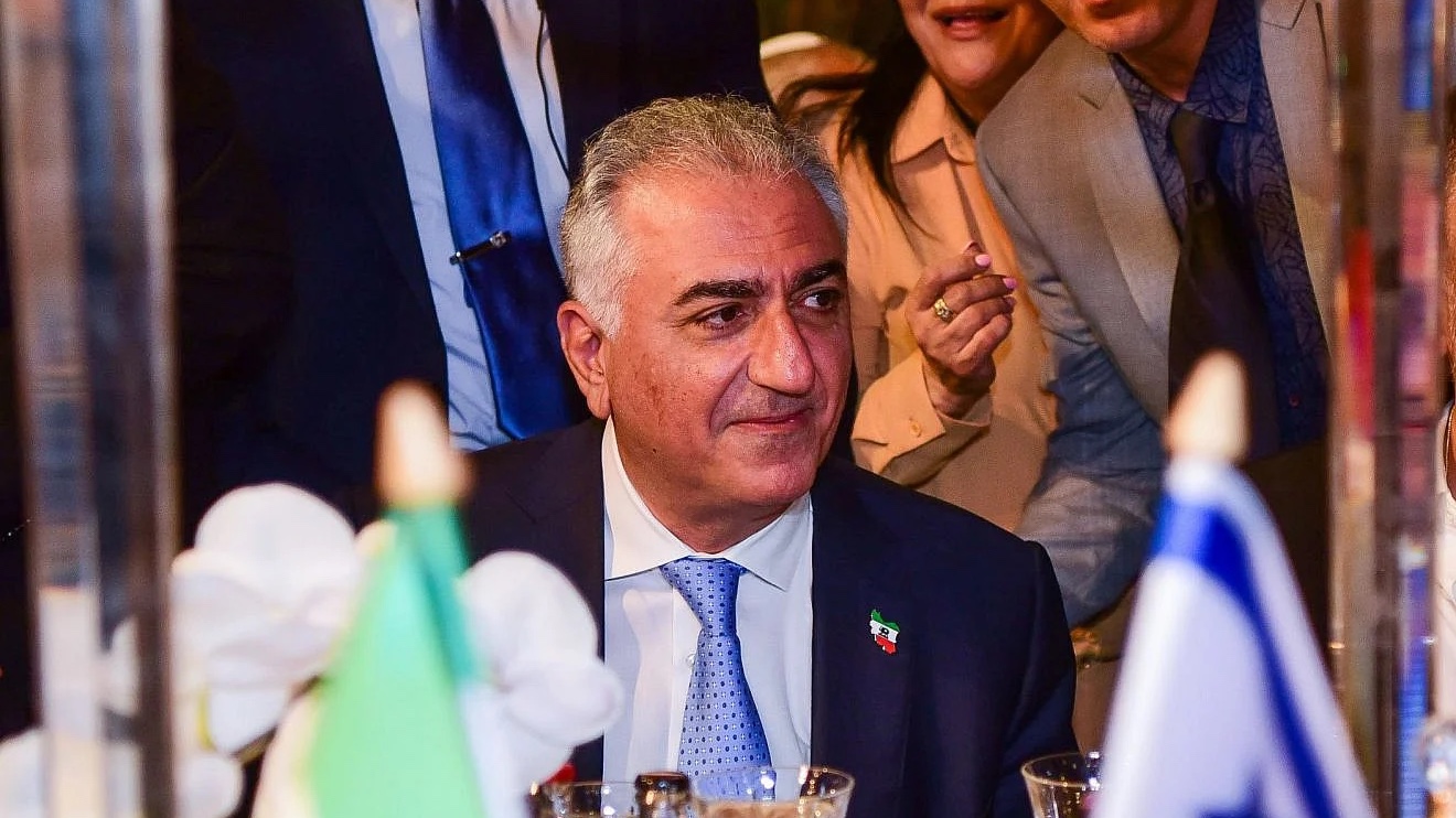 Iranian Crown Prince Reza Pahlavi attends an event in Ramat Gan, Israel, on April 19, 2023. Photo by Avshalom Sassoni/Flash90.