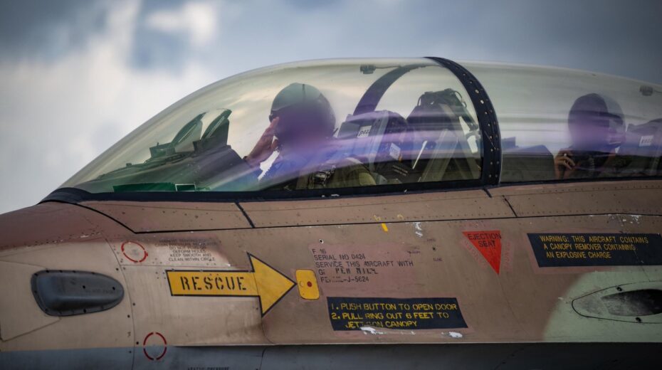 An Israeli Air Force F-16I “Sufa” fighter jet during operations in Iran and Lebanon, March 31, 2026. Credit: Israeli Air Force.