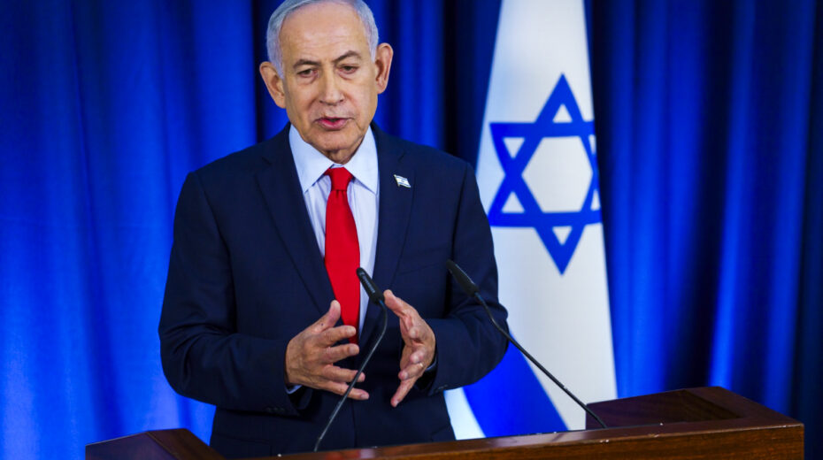Benjamin Netanyahu speaks during a press conference in Jerusalem. Photo: Shalev Shalom/POOL