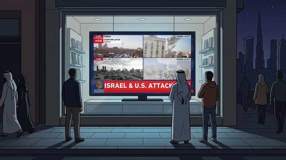 Al Jazeera coverage. Credit: JISS.