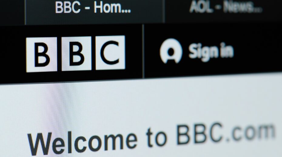 A close-up of the BBC news website. Image credit: Adobe Stock