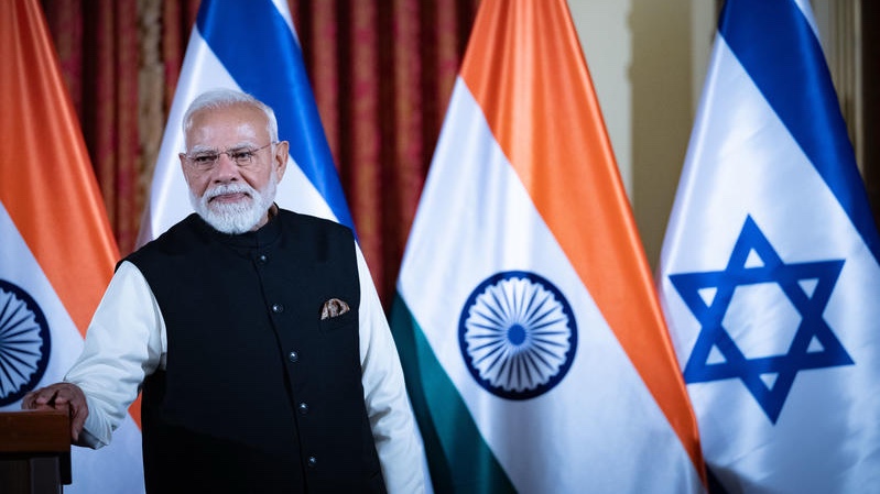 Indian Prime Minister Narendra Modi and Israeli Prime Minister Benjamin Netanyahu hold a joint press conference at the King David Hotel in Jerusalem, February 26, 2026. Photo by Yonatan Sindel/Flash90