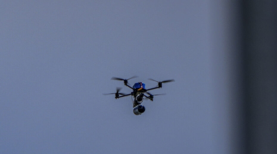 A Hezbollah drone laden with explosives near the Israeli-Lebanese border during an attack on northern Israel, May 19, 2026. The increasing threat posed by cheap FPV and kamikaze drones is fundamentally changing modern warfare in northern Israel. Photo: Ayal Margolin/Flash90