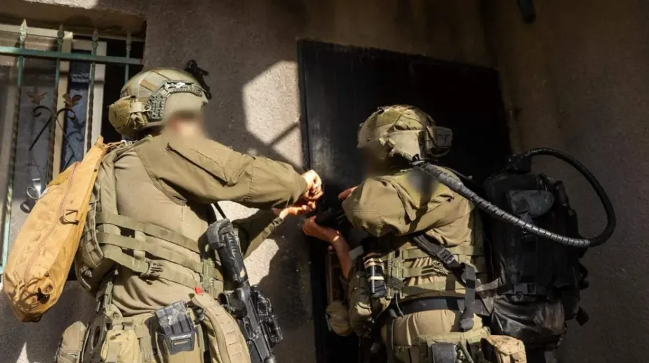 Israeli forces conduct a military operation in Qabatiya, near Jenin in northern Samaria. Image source: IDF.