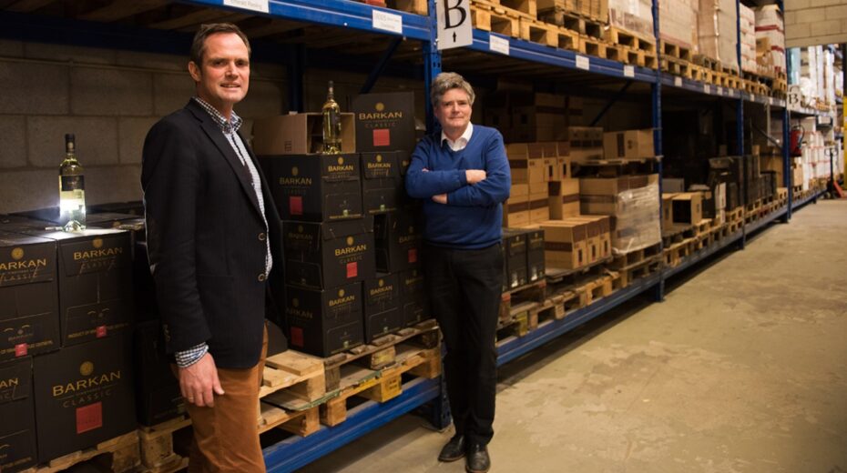 Roger van Oordt, right, with his brother Pieter at Israel Products Center in Nijkerk, the Netherlands, on Feb. 19, 2016. Photo by Canaan Lidor.