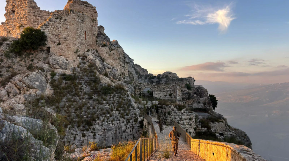 Israeli soldiers on Beaufort Ridge in southern Lebanon. Twenty-six years after the Israeli withdrawal, troops returned to the strategic position as part of current operations. Image: IDF