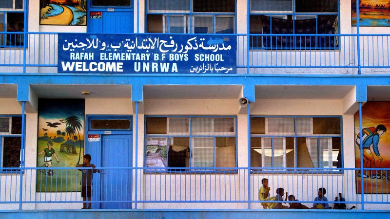 An UNRWA school in the southern Gaza town of Rafah. Photo by Ahmad Khateib /Flash90.