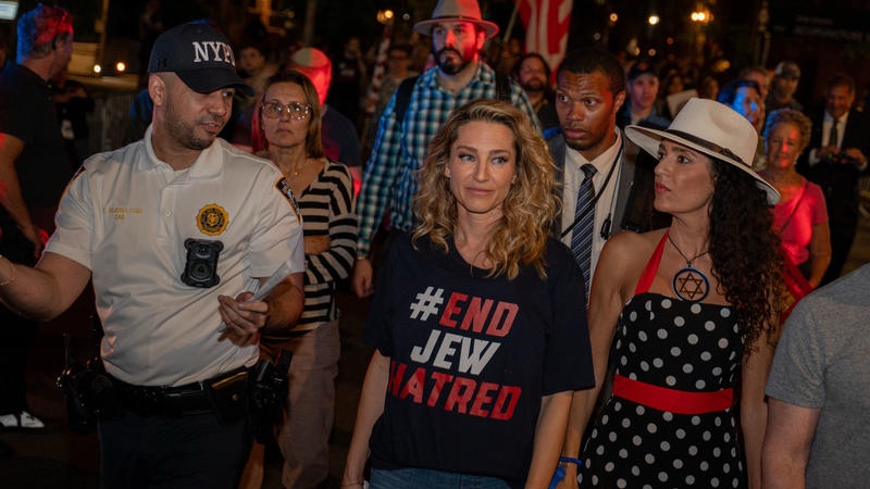 Jewish and pro-Israel activists protest against New York Mayor Zohran Mamdani outside his home in New York City, May 26, 2026. Photo by Liri Agami/Flash90