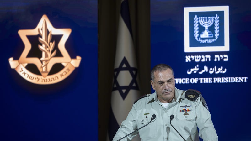 IDF Chief of Staff Eyal Zamir attends a ceremony at the President’s Residence in Jerusalem, July 12, 2026. Photo by Chaim Goldberg/Flash90